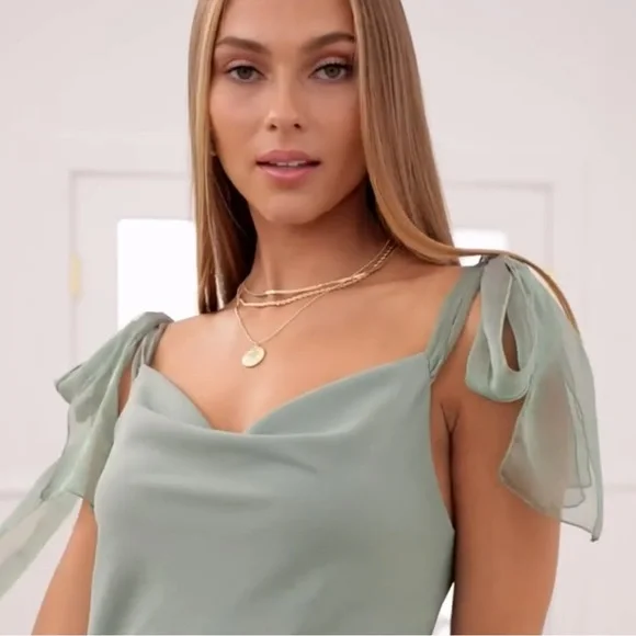 LUCY IN THE SKY Marie Chiffon Slip Dress - Picture 5 of 15